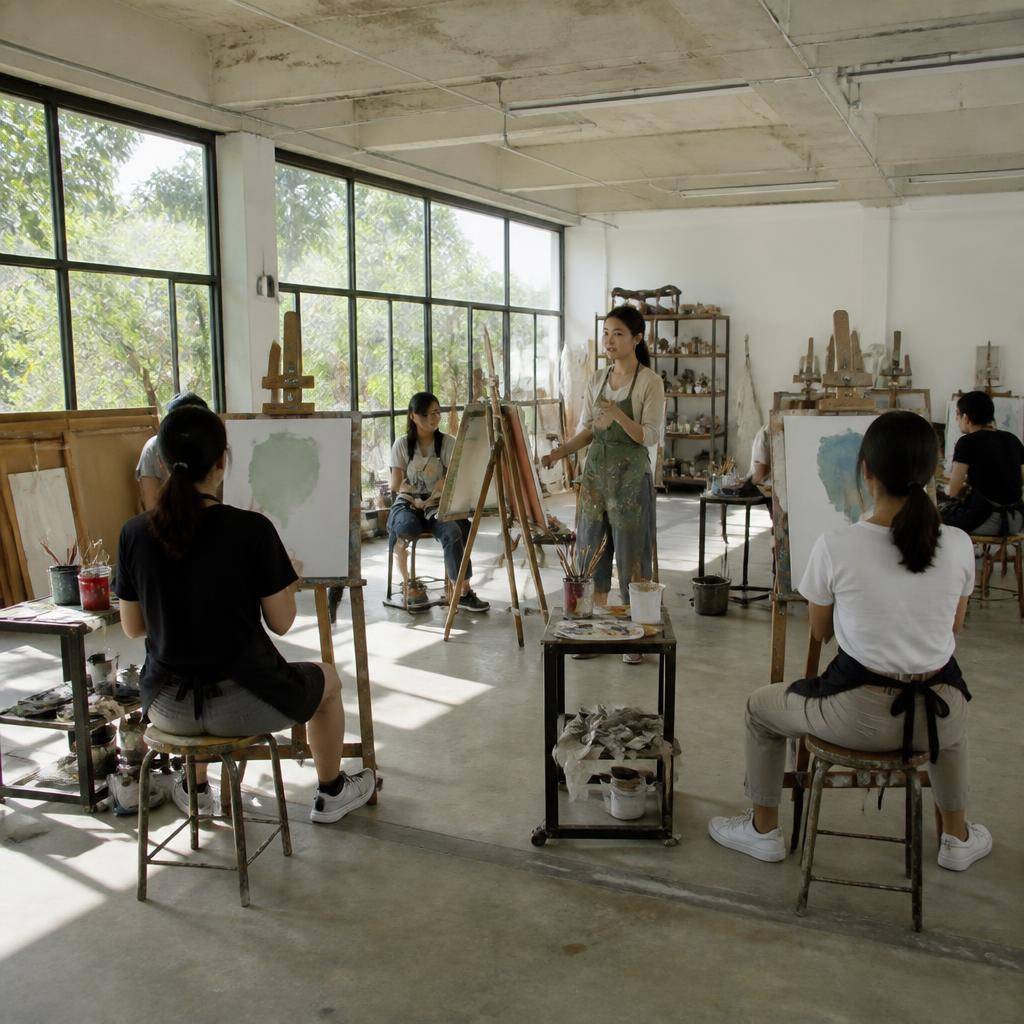เบื้องหลังการออกแบบคอร์สเวิร์คช็อปศิลปะที่ผู้เรียนต้องกลับมาลงซ้ำทุกเดือน